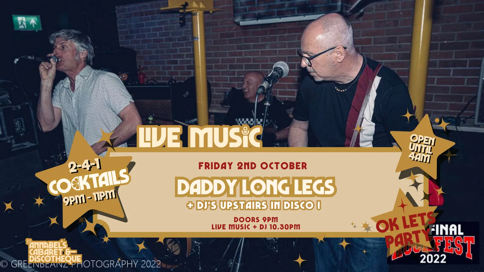 Live Music: DADDY LONG LEGS // Annabel’s Cabaret & Discotheque at Annabel's Cabaret and Discotheque