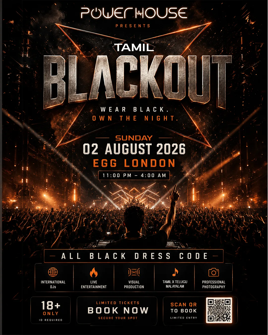 BLACKOUT at Egg London Nightclub