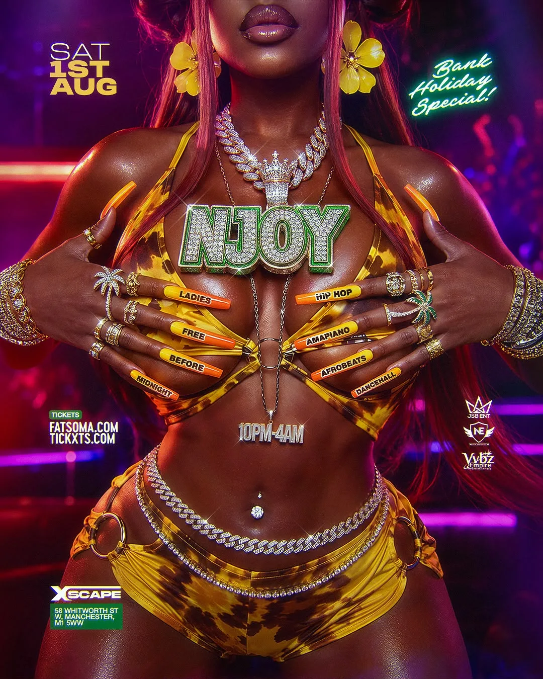 NJOY (Bank Holiday Special) - HipHop/RnB/House/Afrobeats/Amapiano/Dancehall at Xscape Manchester