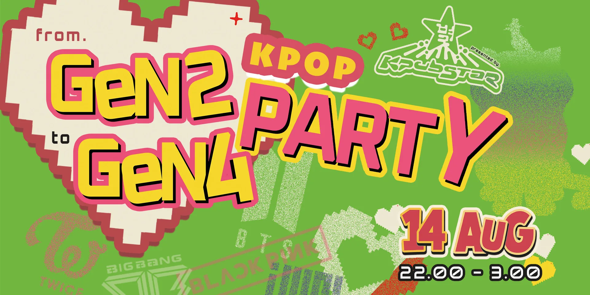 K-POP ALL ERA PARTY: Gen 2 to Gen 4 at Kpubstar