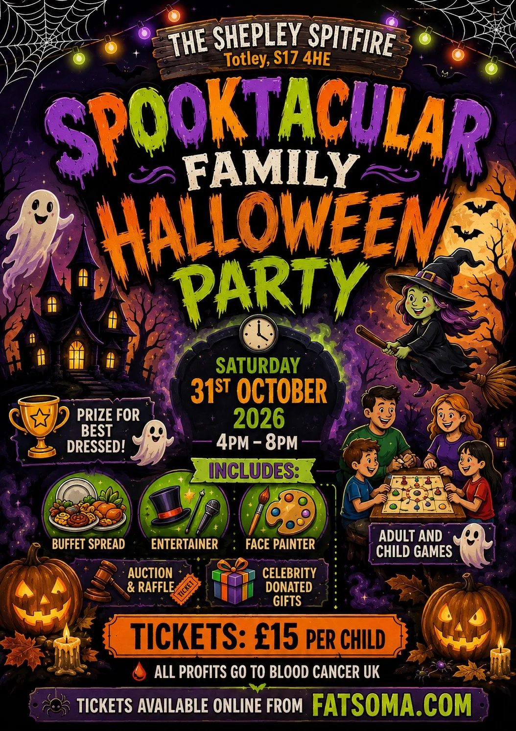 Charity Halloween Party in aid of Blood Cancer UK
