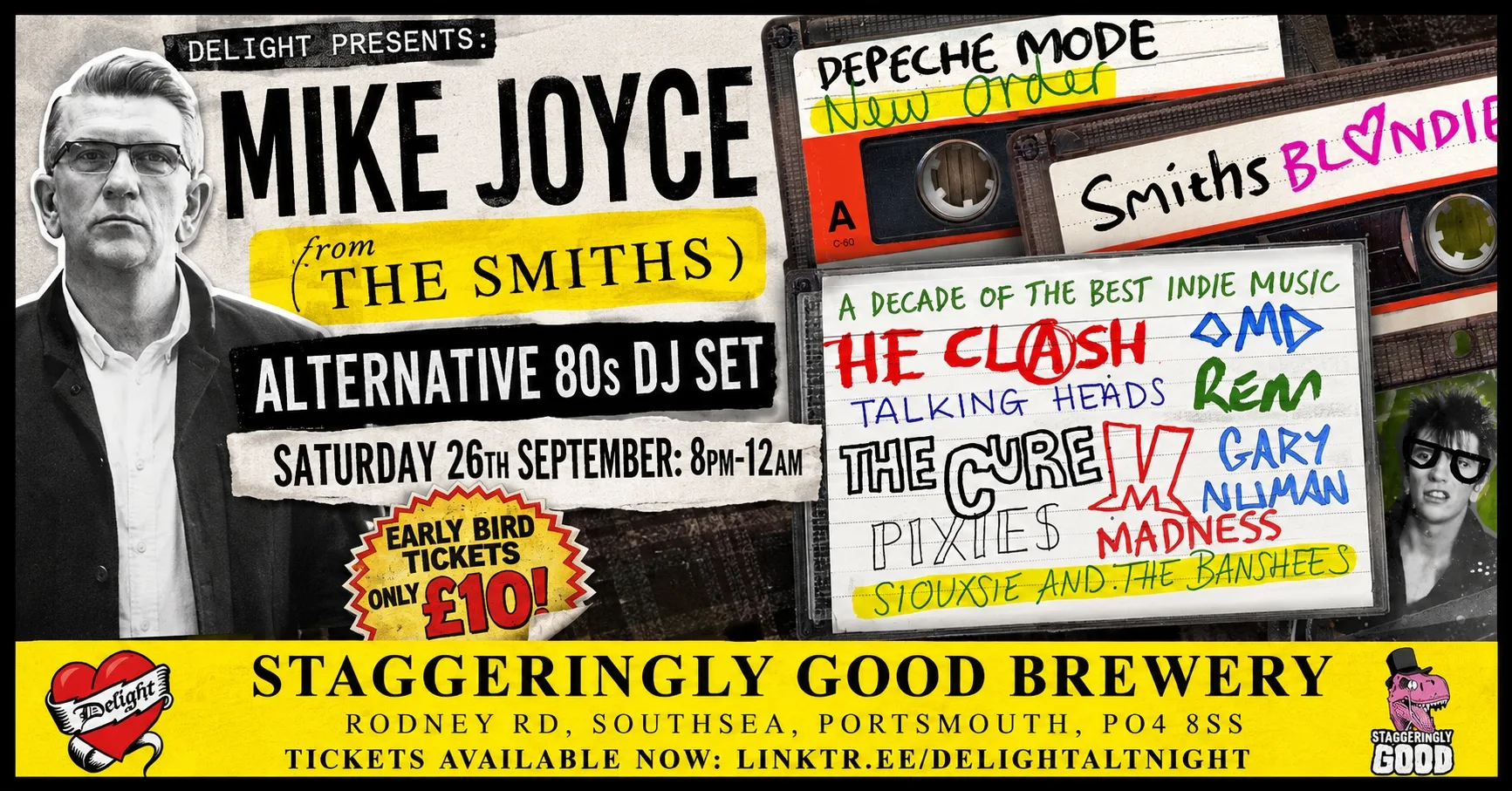 Mike Joyce (the Smiths) Alt 80s at Staggeringly Good Brewery