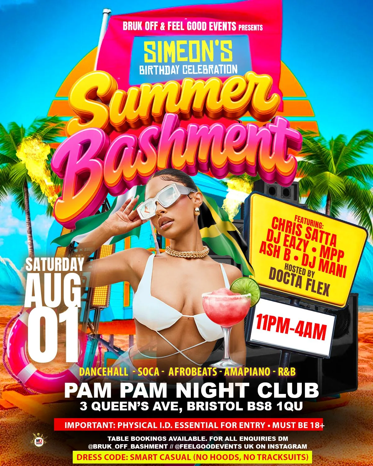 Summer Bashment & Afrobeats PartyβοΈπ―π²π³π¬ at PAM PAM