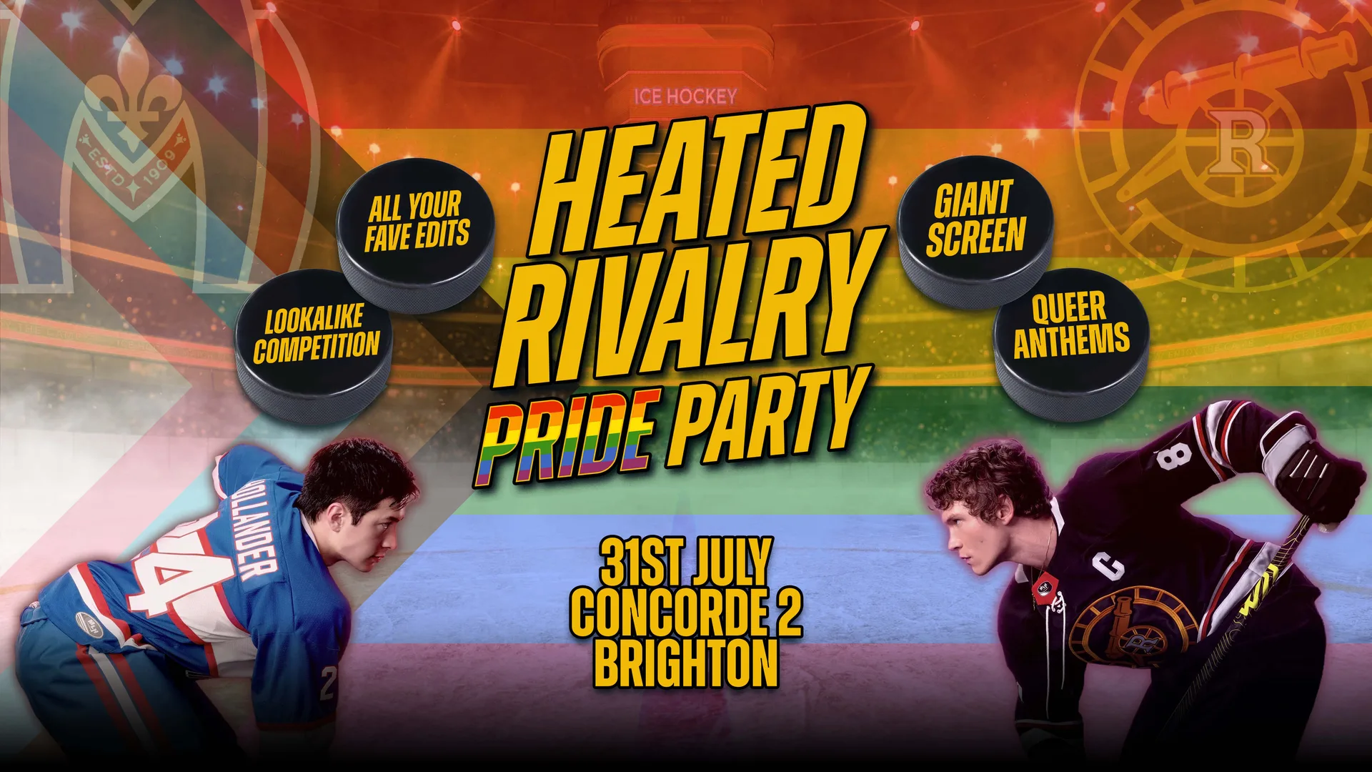 Heated Rivalry Club Night - Pre Pride Party (Brighton) 🏳️‍🌈 at Concorde 2