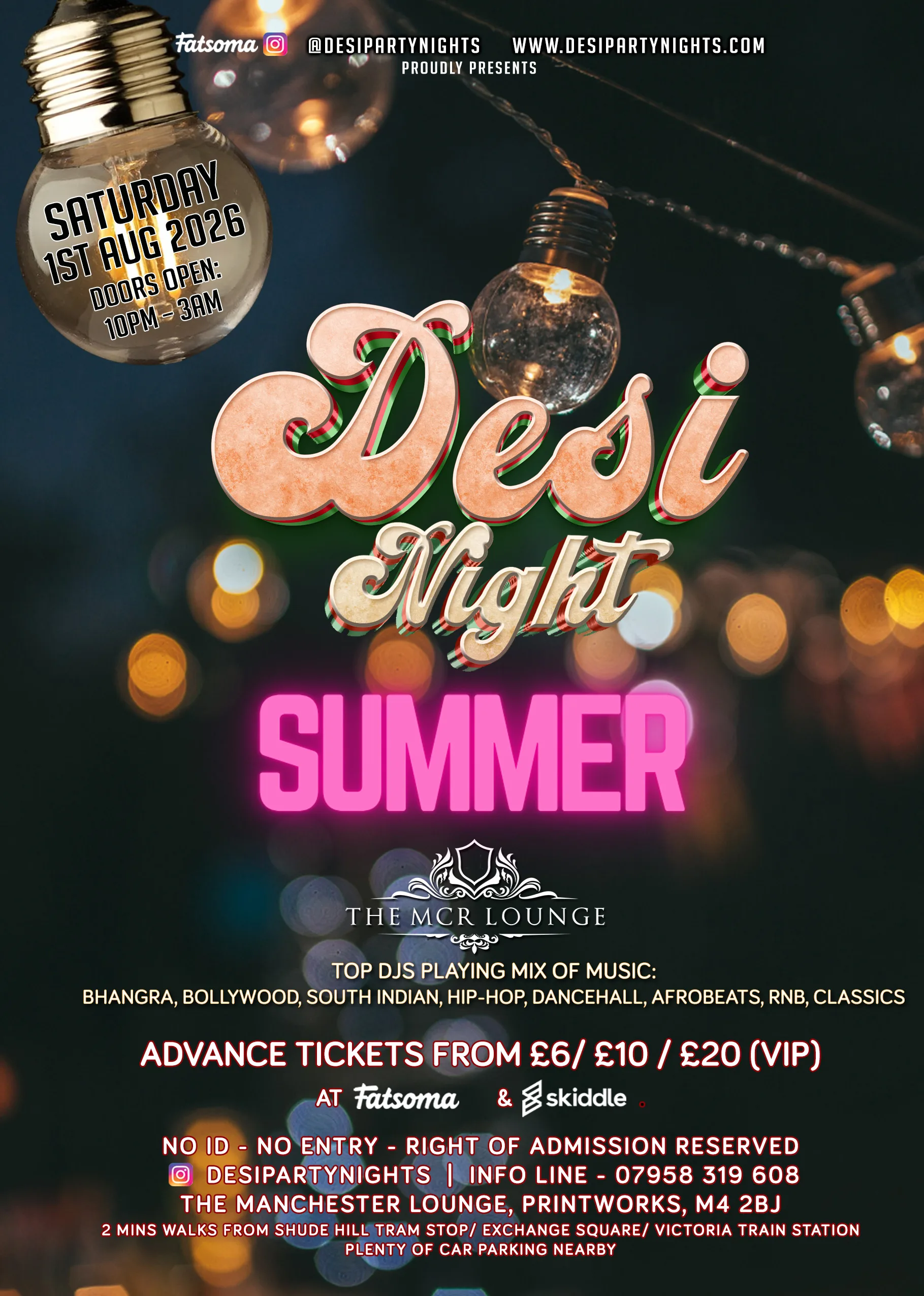 Desi Saturday Night Manchester at The Lounge