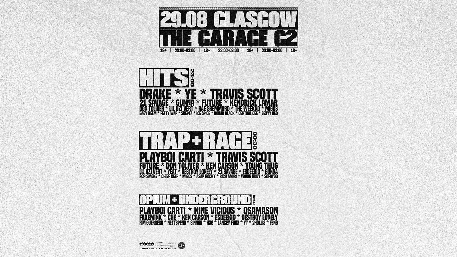 LUSTRA: GLASGOW at G2 The Garage