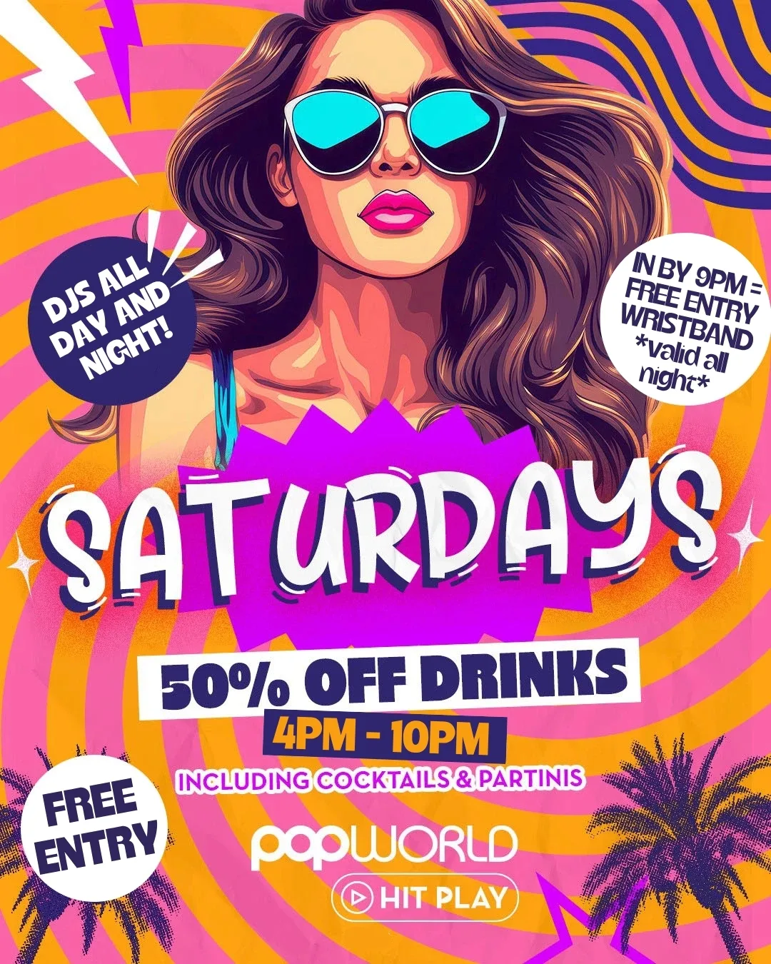 Saturday Day Party at Popworld - Sheffield