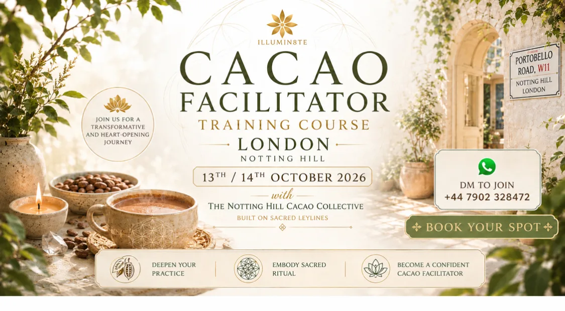 Cacao Facilitator Training Course / Wingsofbuddha / Sonia (13th Tuesday / 14th Wednesday OCTOBER ) @ THE LIGHTHOUSE HUB at 51 hub
