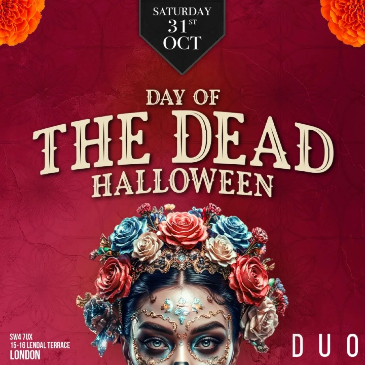 Day of Dead Halloween Party Sat 31st London at Duo