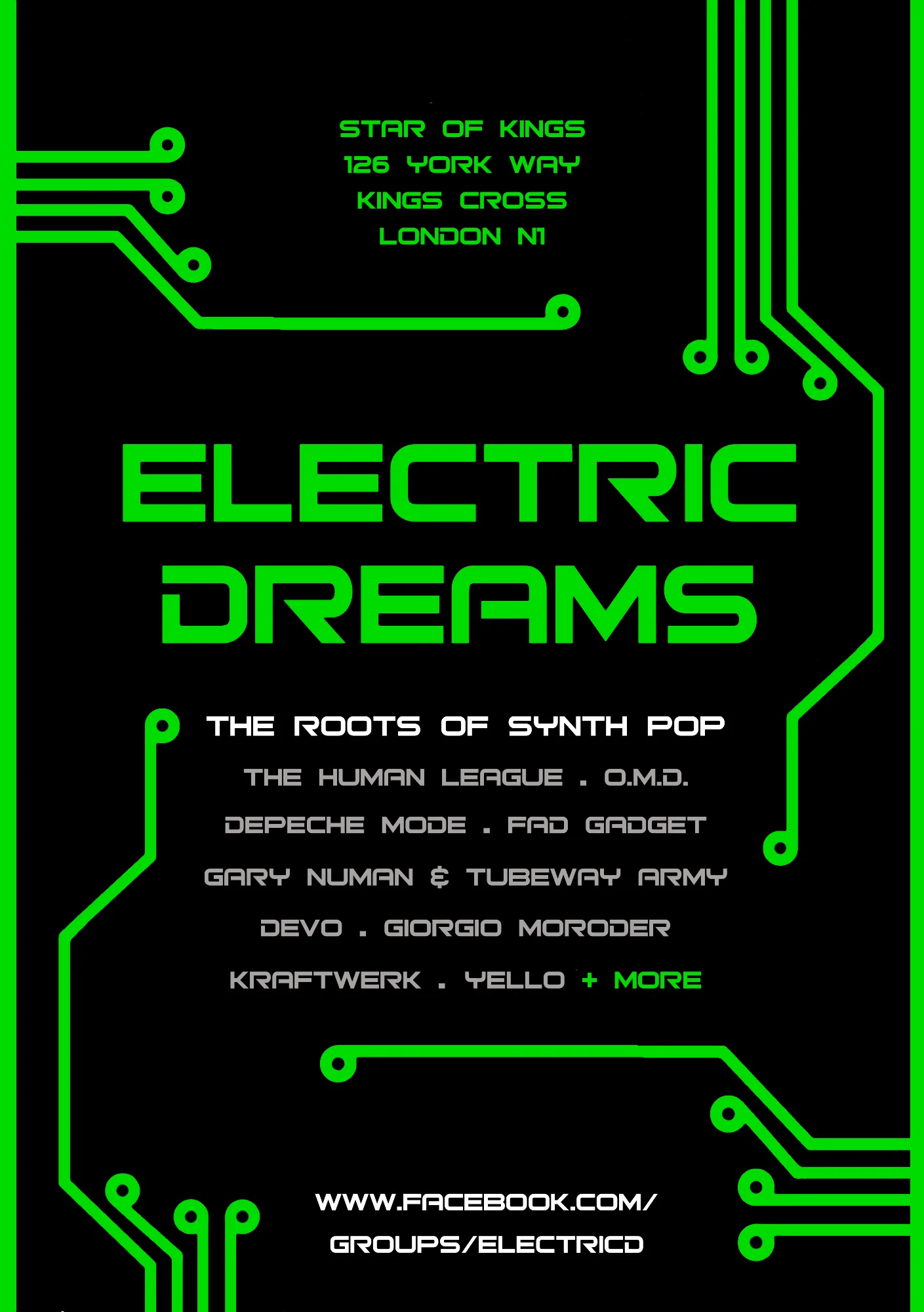ELECTRIC DREAMS NEW YEAR'S EVE PARTY @ The Star of Kings