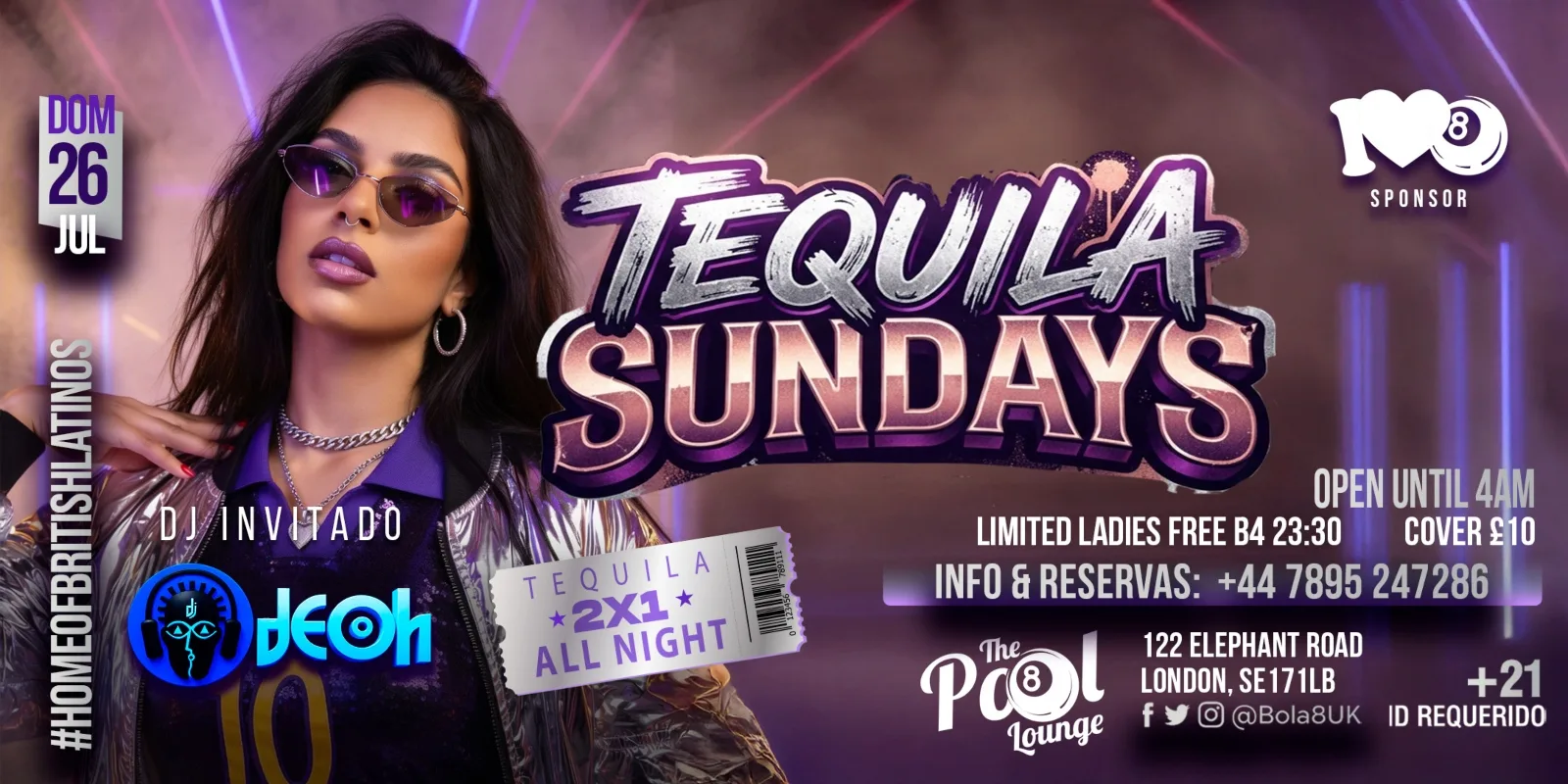 TEQUILA SUNDAYS: 2-FOR-1 TEQUILA ALL NIGHT 🍸🔥