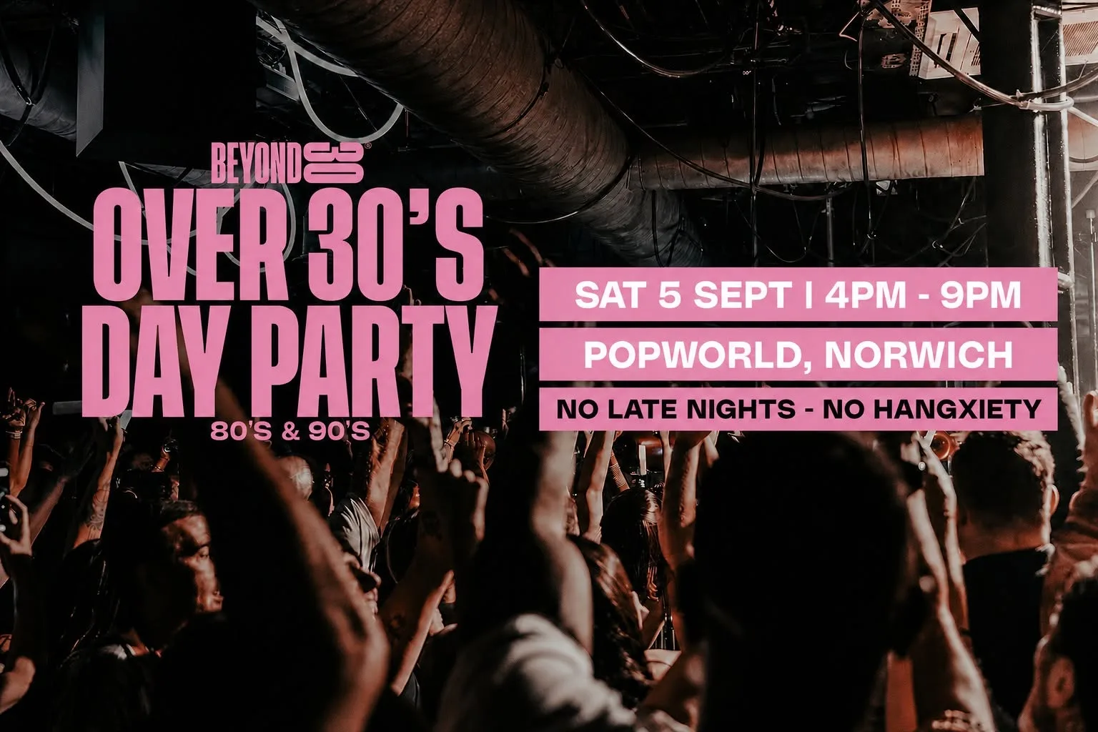80s & 90s Over 30s Daytime Clubbing - NORWICH🕺🏽