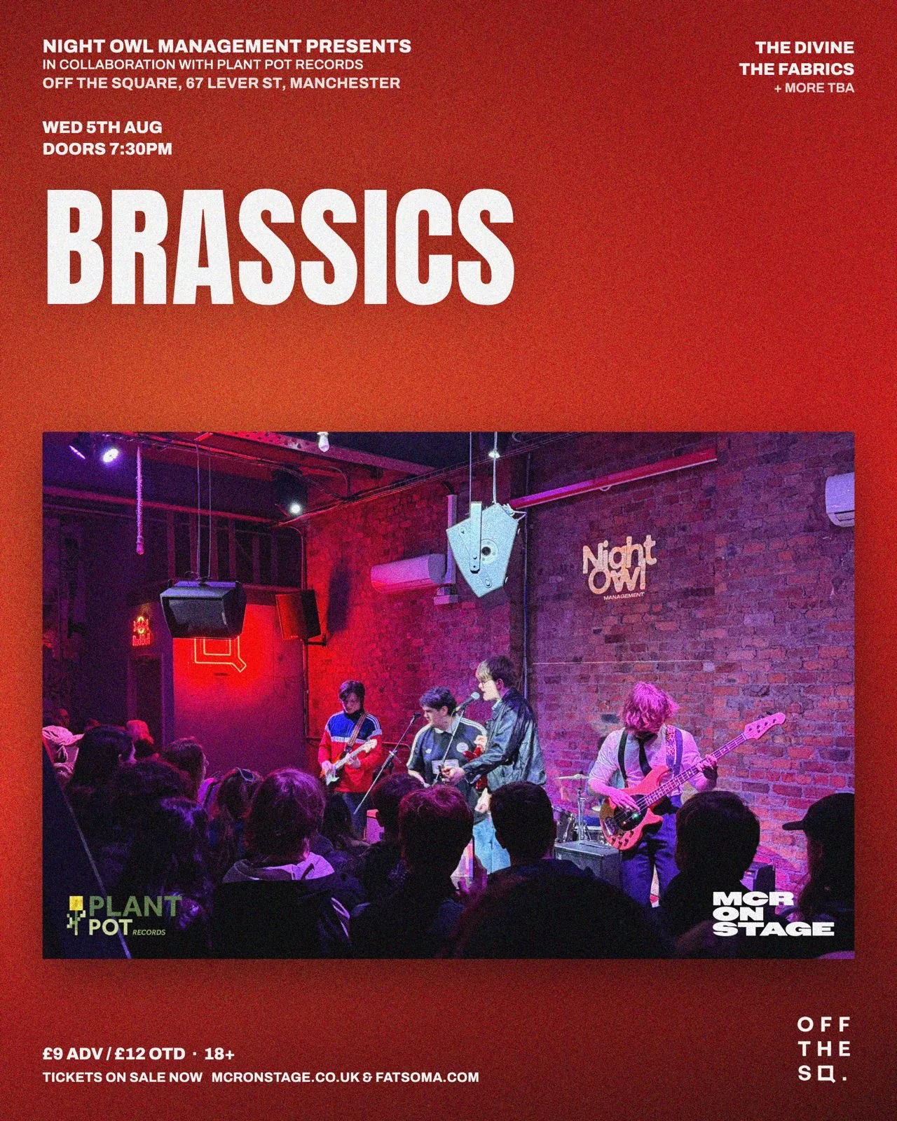 MCR ON STAGE:  BRASSICS at Off The Square