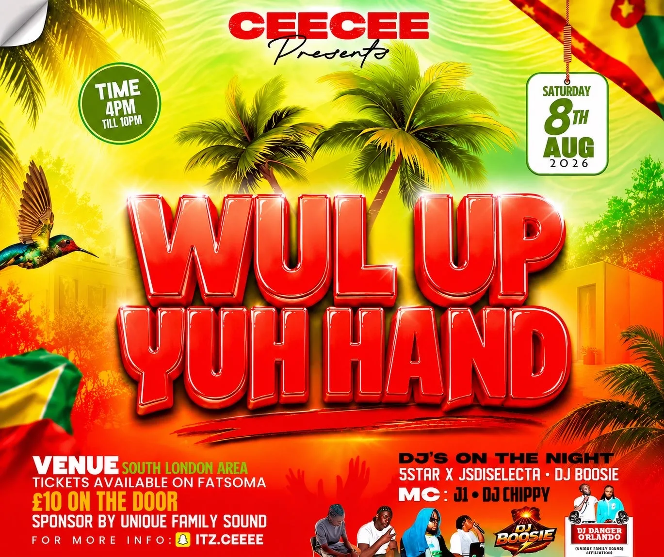 WUL UP YUH HAND at Beckenham Hill Train Station - Thameslink Railway