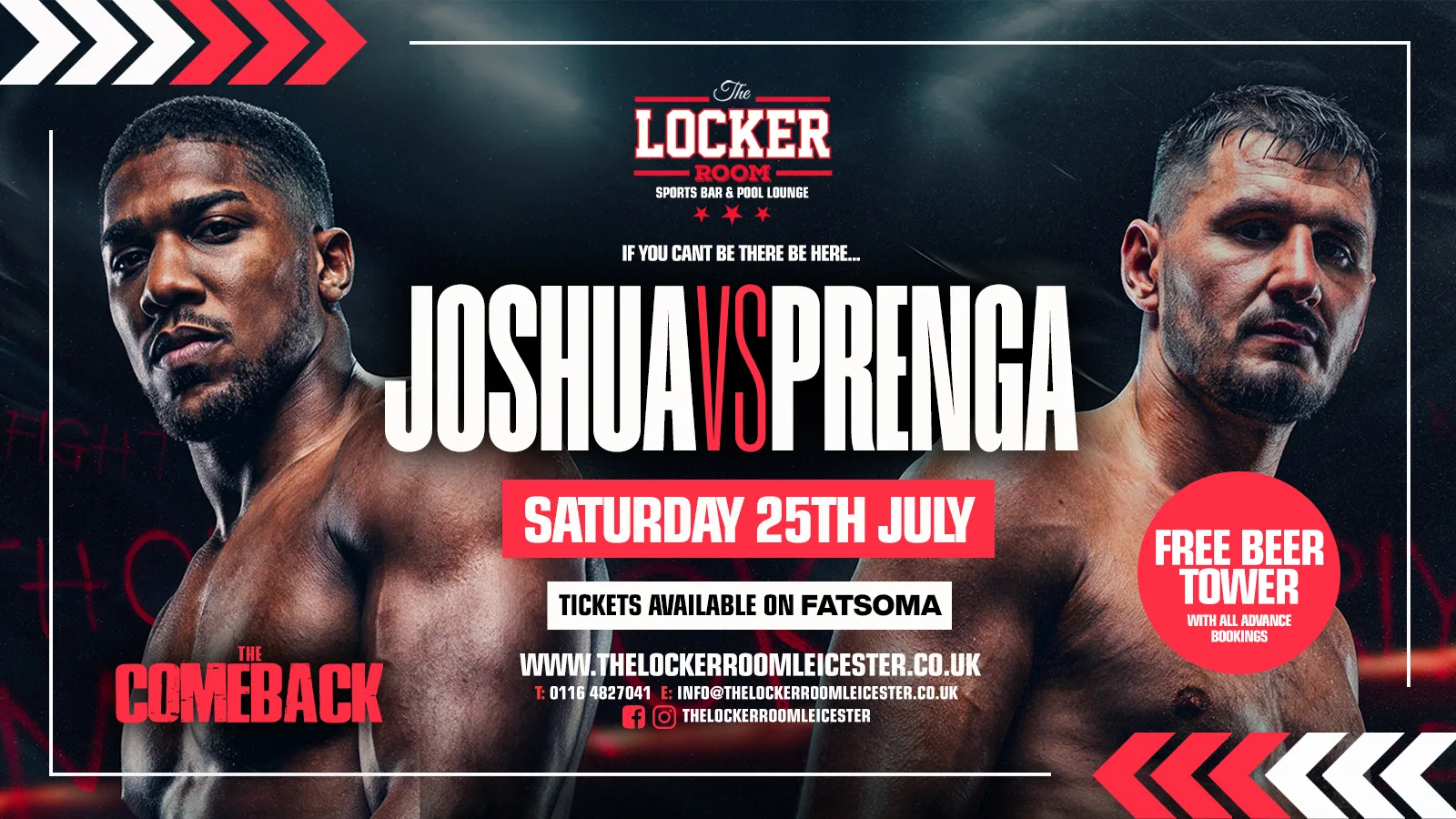 FIGHT NIGHT!!! Anthony Joshua VS Kristian Prenga 🥊🔥 at The Locker Room