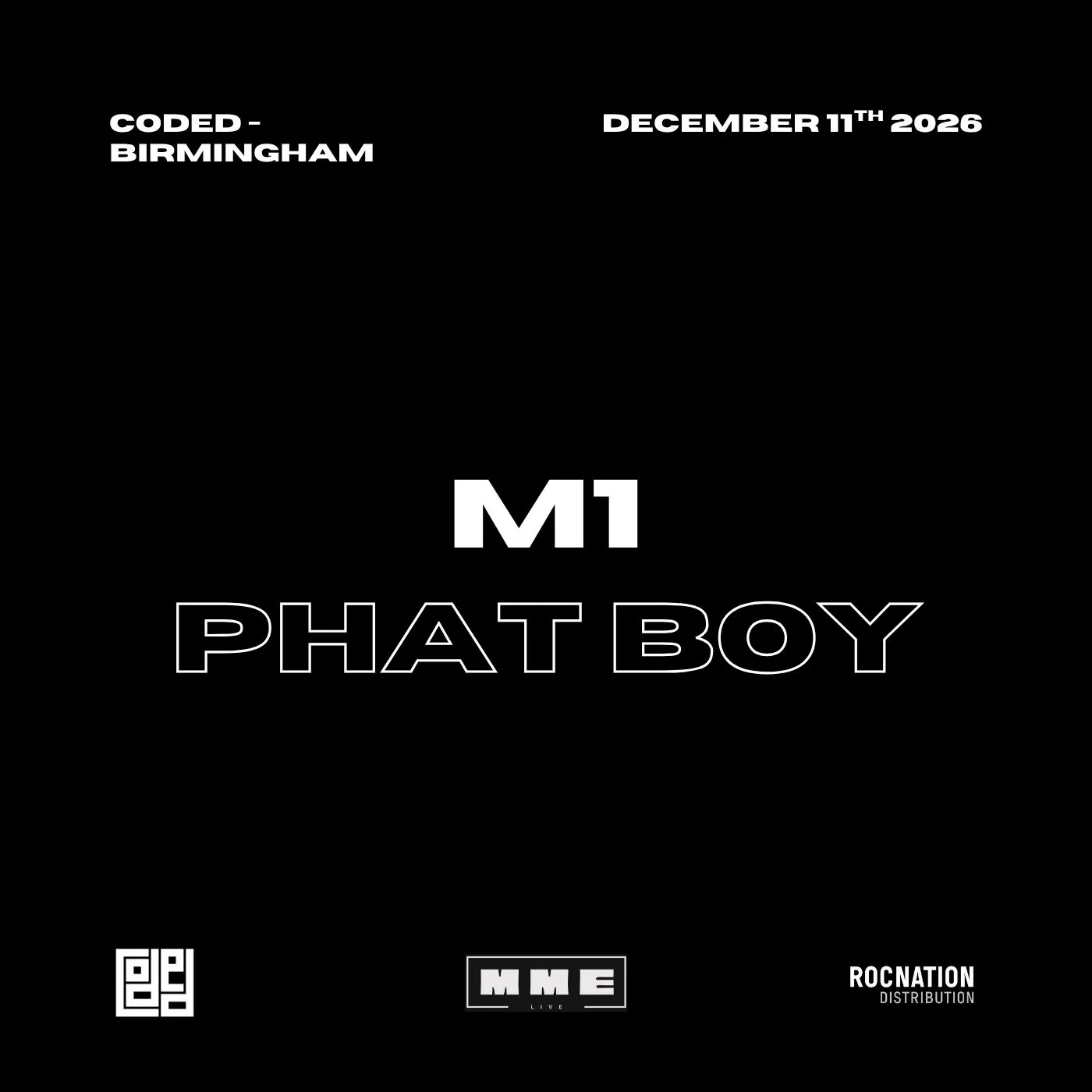 M1 (🎧) x PHAT BOY (🎤) at Coded Birmingham