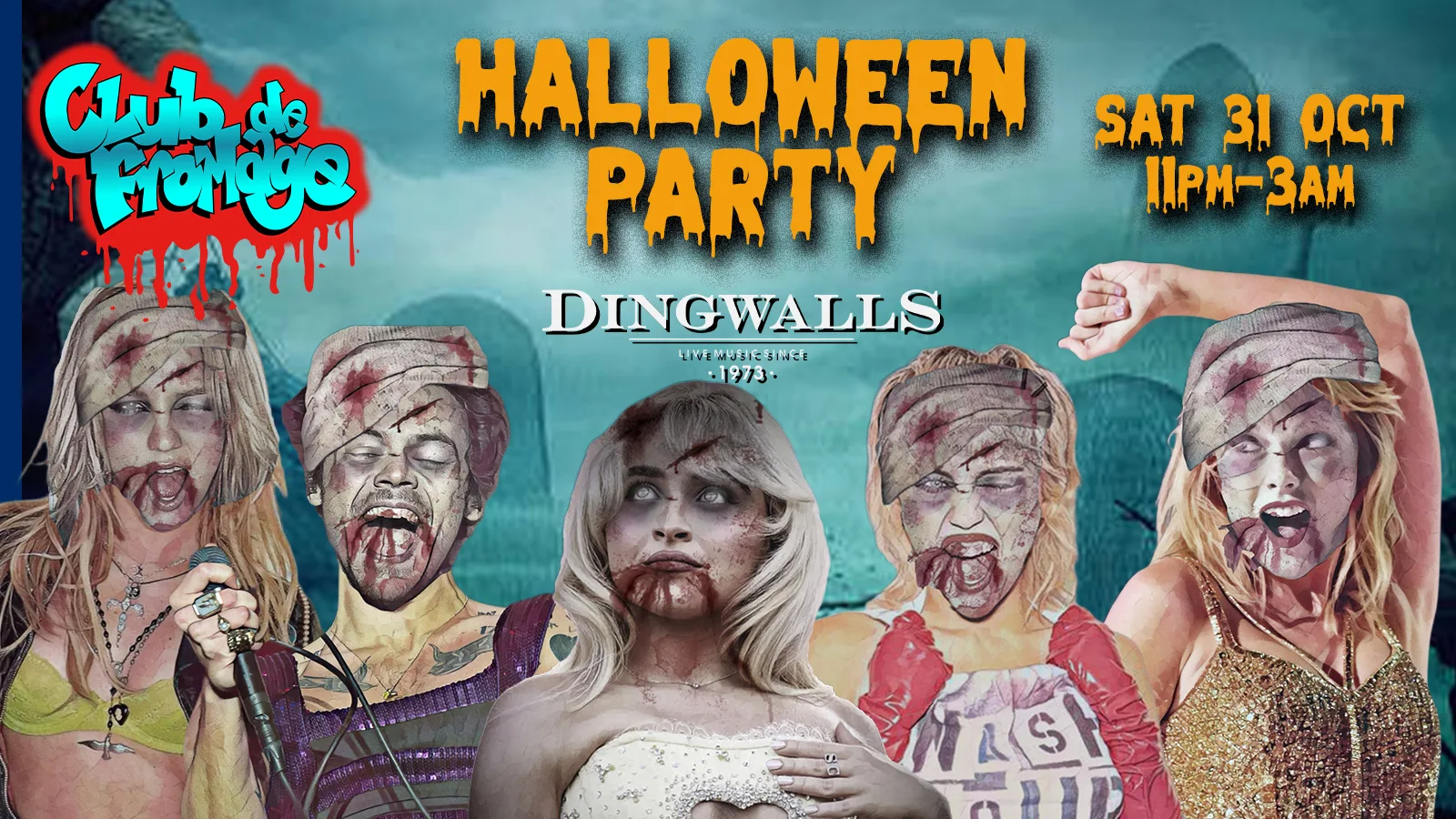 Club de Fromage Halloween Special, Sat 31st October, 11pm-3am (18+) at The T.E Dingwall Building