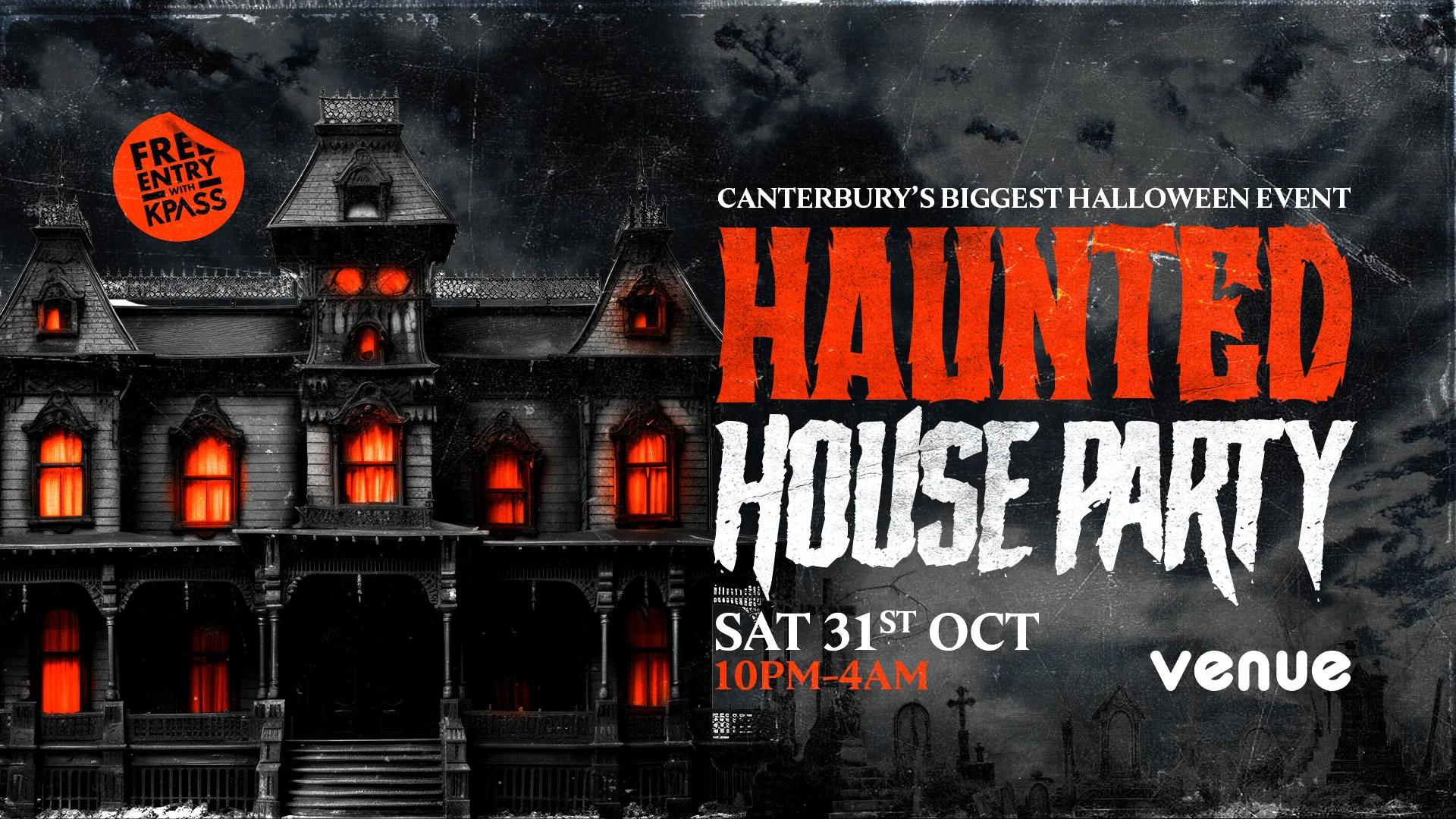 HAUNTED HOUSE PARTY 👻 Canterbury's Biggest Halloween Event at The Venue