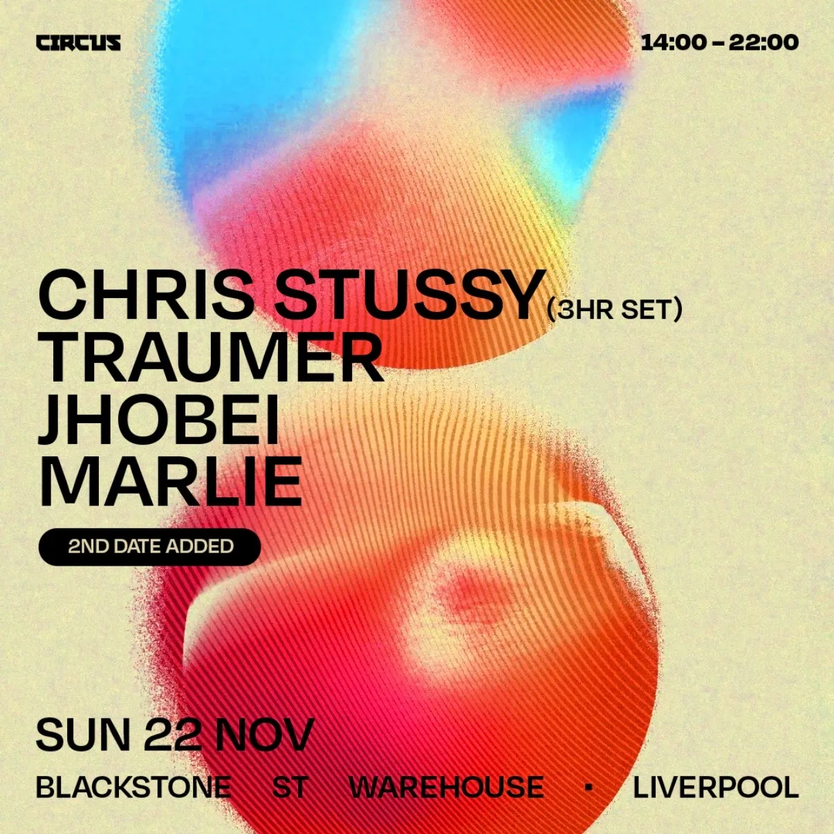 CIRCUS presents Chris Stussy at Blackstone St Warehouse Sun 22nd Nov at Blackstone Street Warehouse