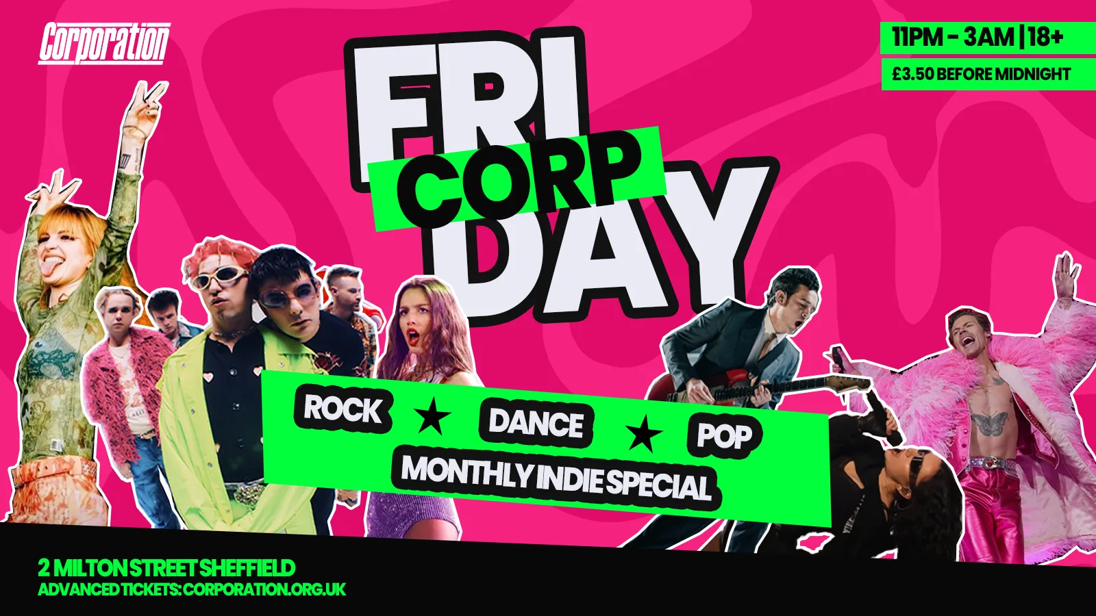 Friday Corp at Corporation Nightclub