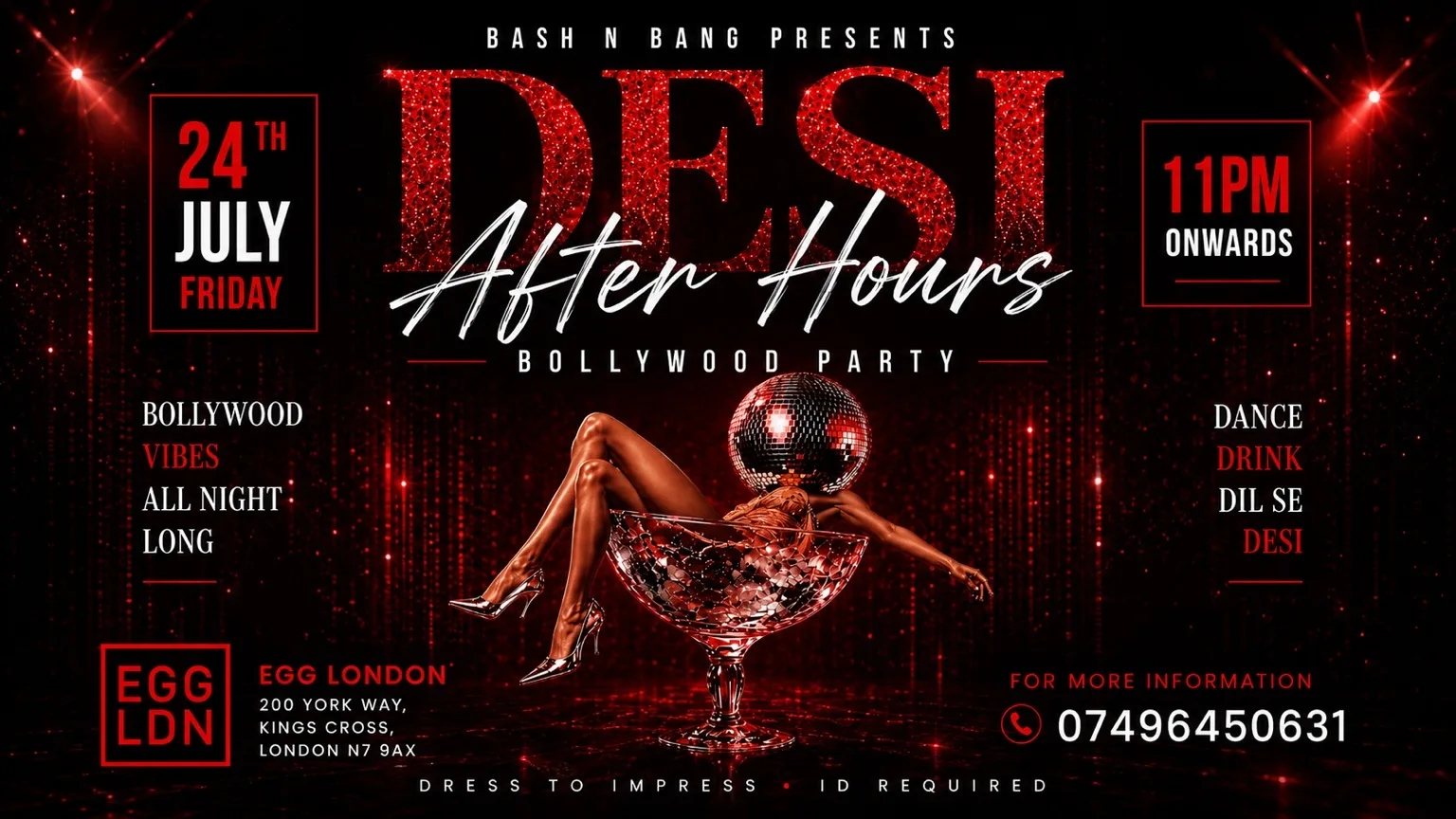BOLLYWOOD NIGHT at Egg London Nightclub