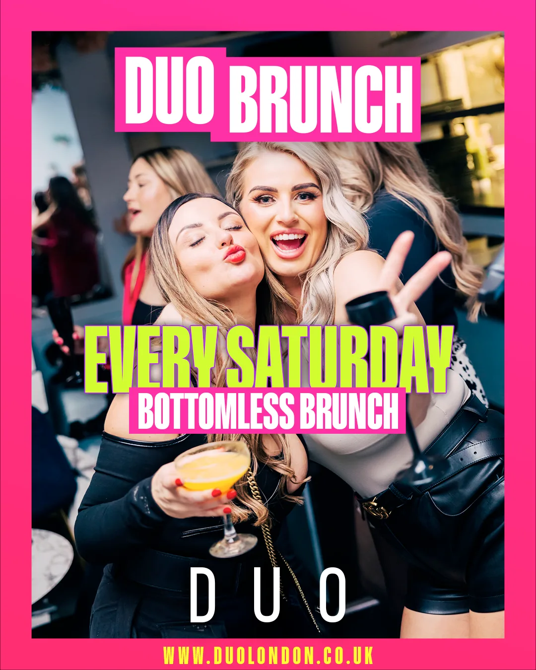 DUO Rnb Bottomless party Sat 3rd Oct at Duo
