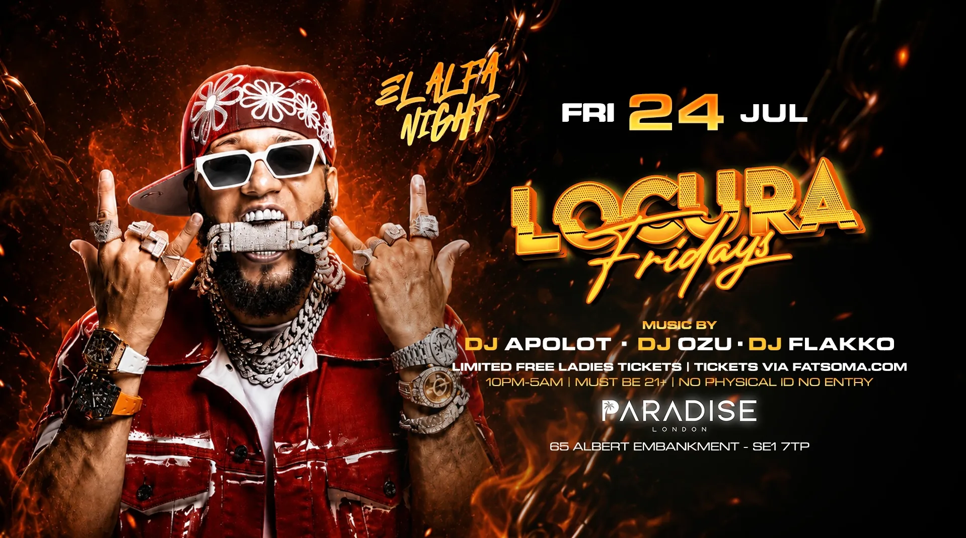 EL ALFA NIGHT”LOCURA FRIDAYS” @PARADISE -NIGHTCLUB