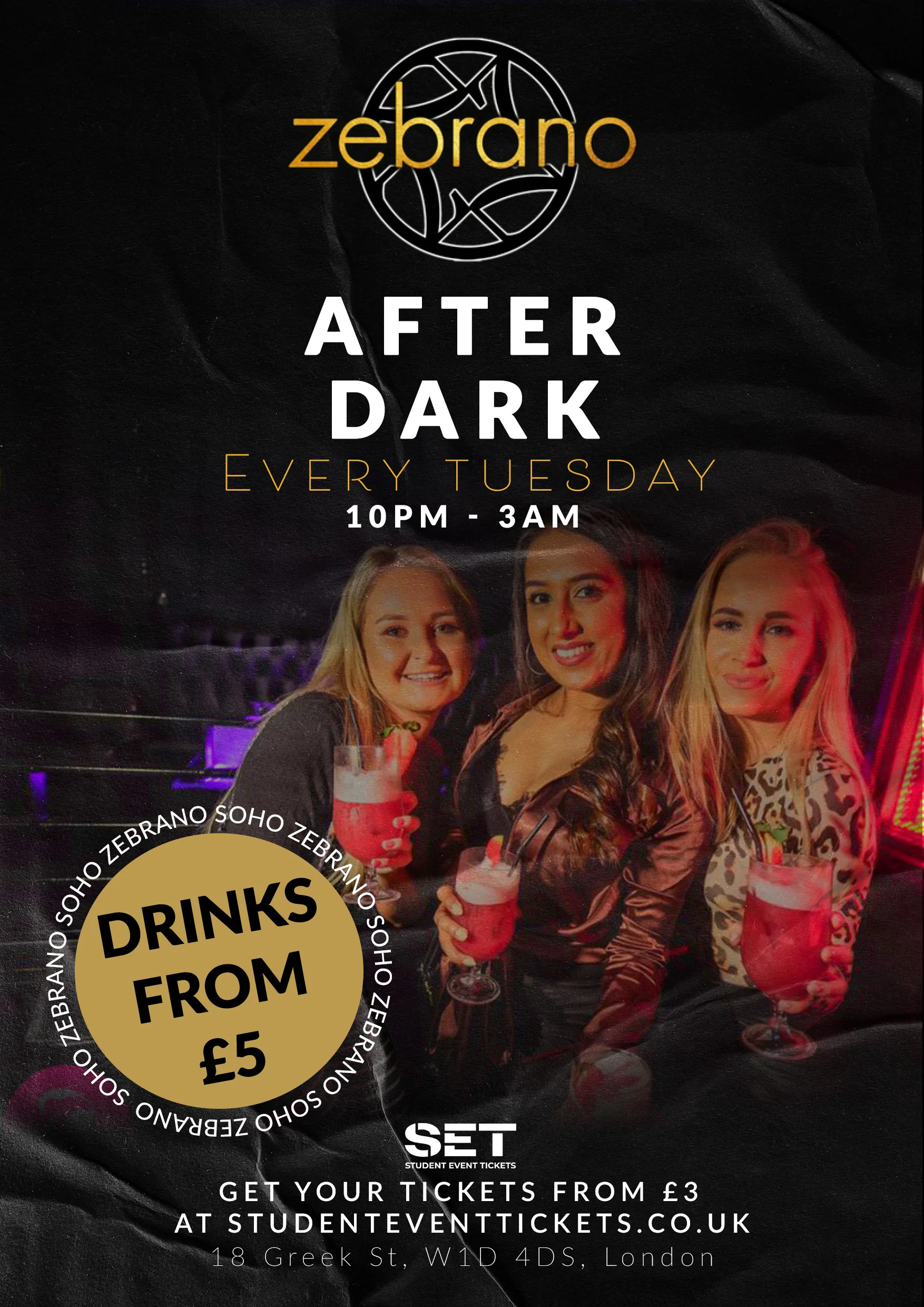 ZEBRANO AFTER DARK @ ZEBRANO SOHO TUESDAY 1ST SEPTEMBER SET at Soho Zebrano