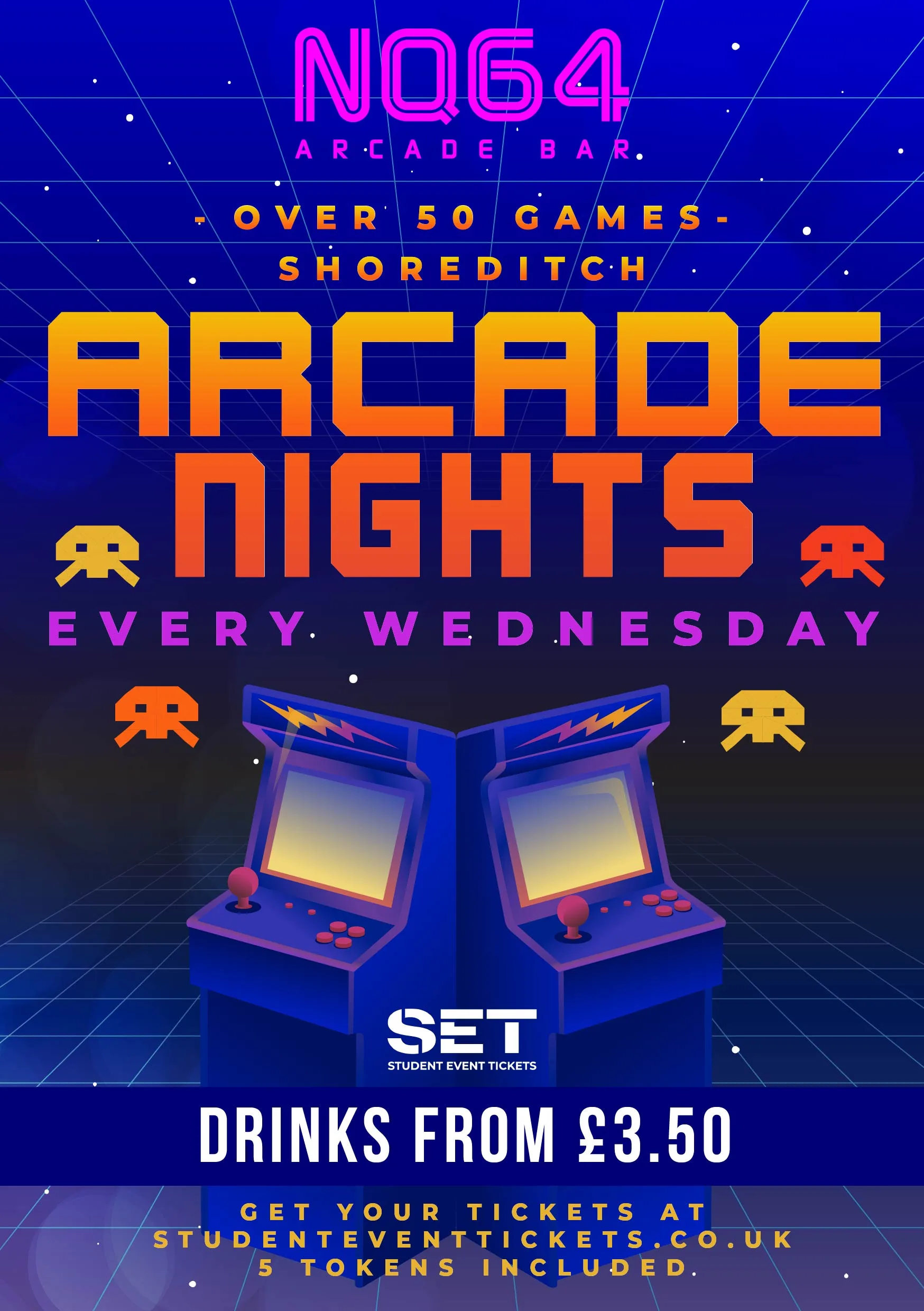 Arcade Nights @ NQ64 Shoreditch Wednesday 23rd September at NQ64 Arcade Bar - Shoreditch