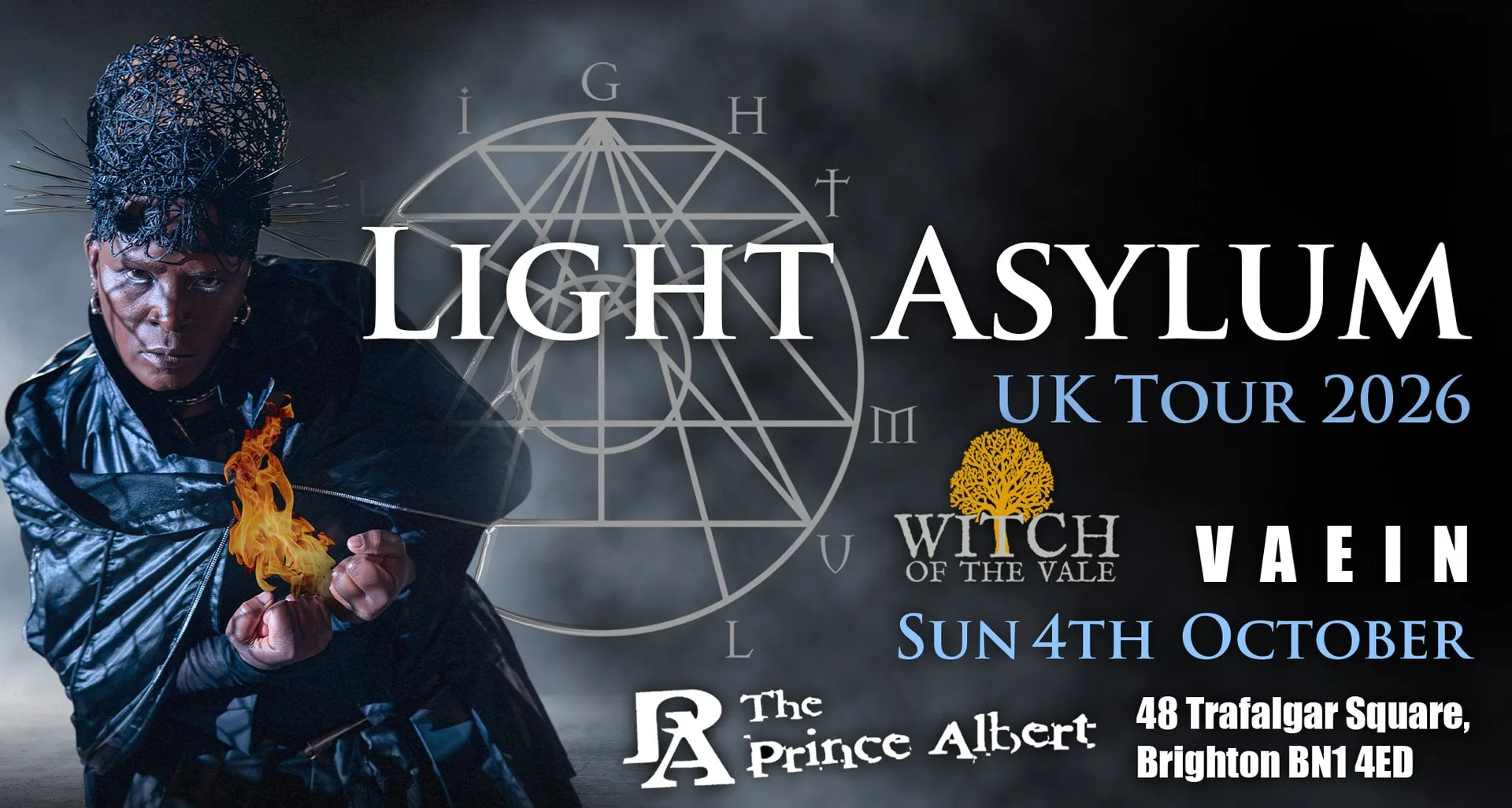 LIGHT ASYLUM (US)  + Witch of the Vale & Vaein at The Prince Albert