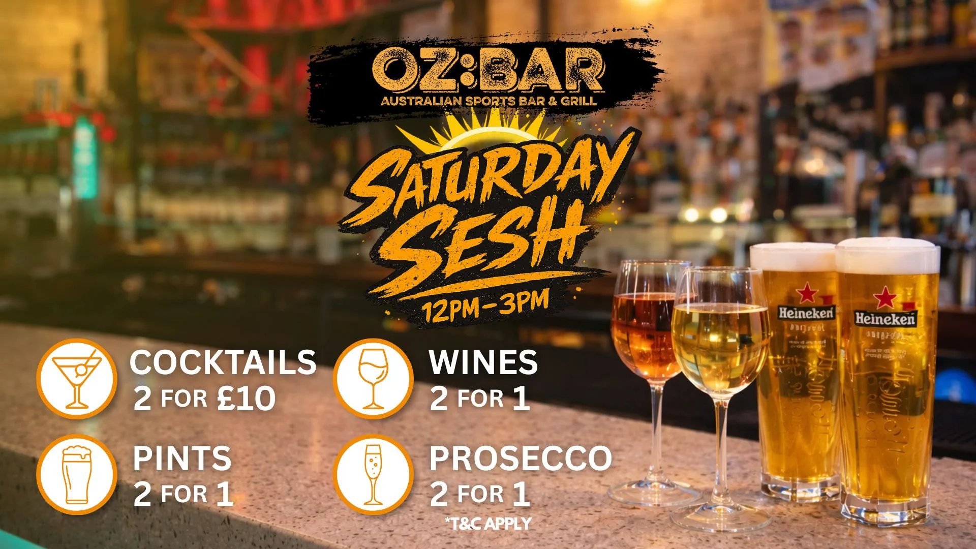 SATURDAY SESH | OZ:BAR | 01.08.26 at OZ Bar