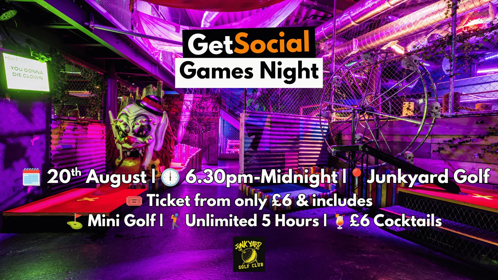 GetSocial Games Night | Meet New People & Make Friends (20s–40s) ⛳️
