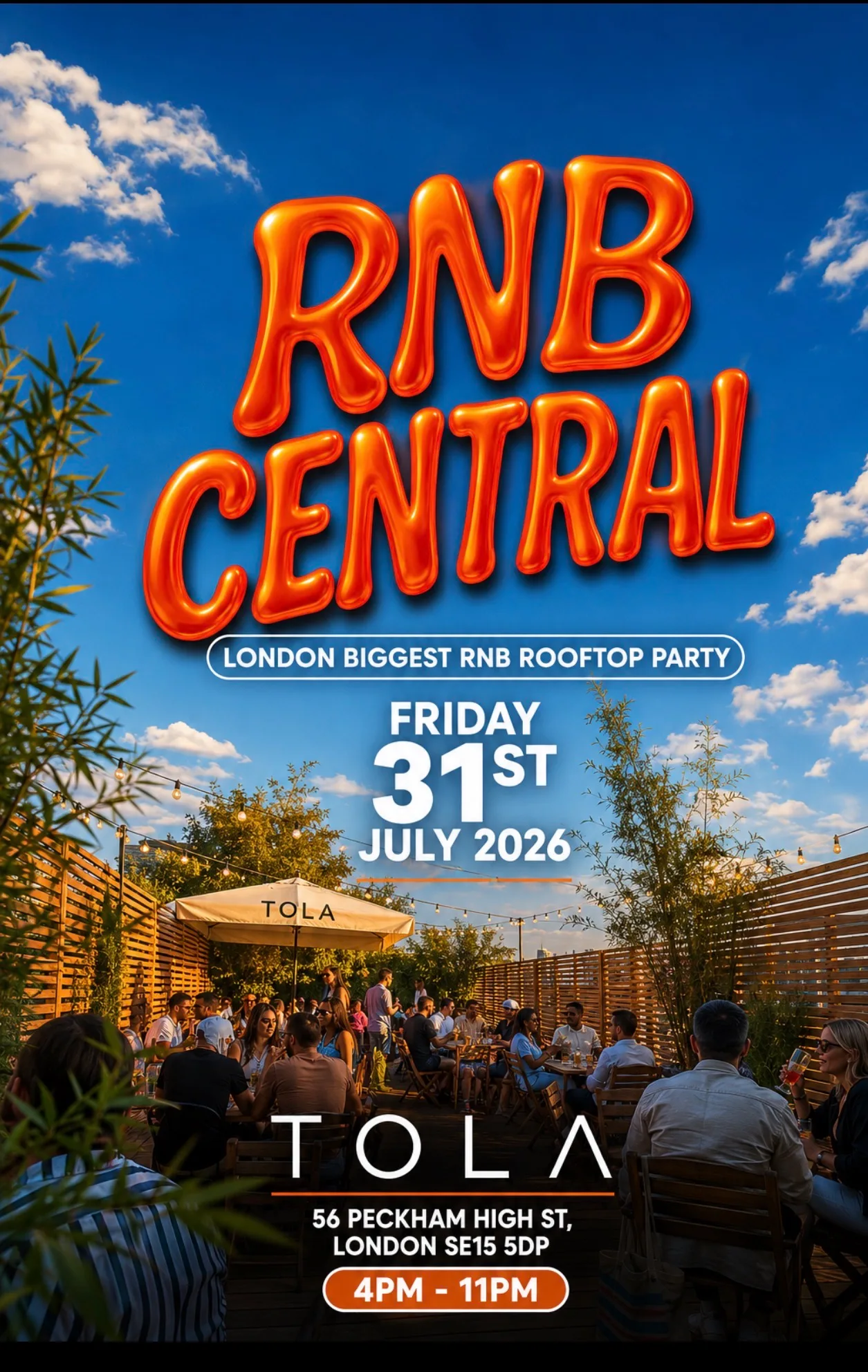 RNB ROOFTOP PARTY LONDON