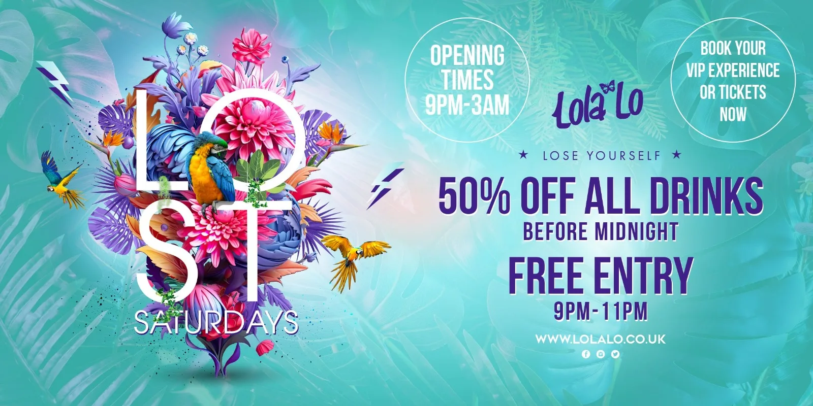 LOST Saturdays @ LOLA LO 🏝️ at Reading Lola Lo