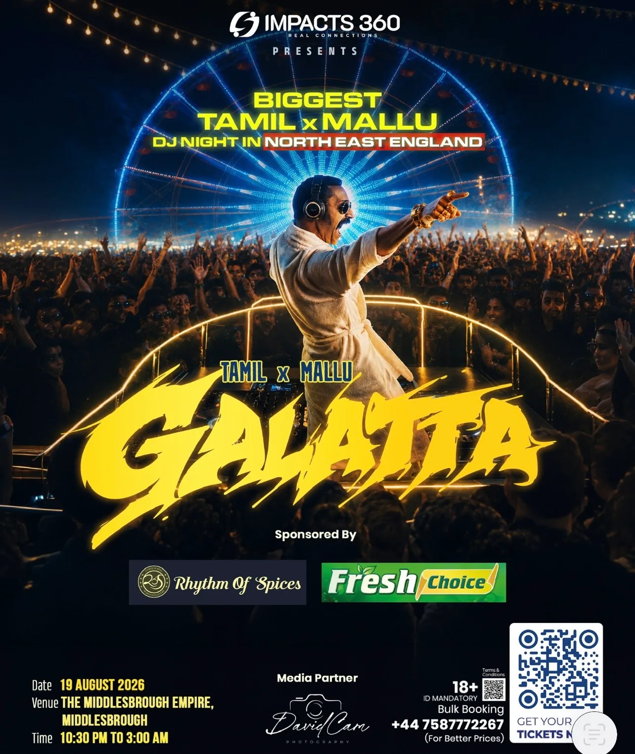 Galatta - Biggest Tamil x Mallu DJ night at The Middlesbrough Empire