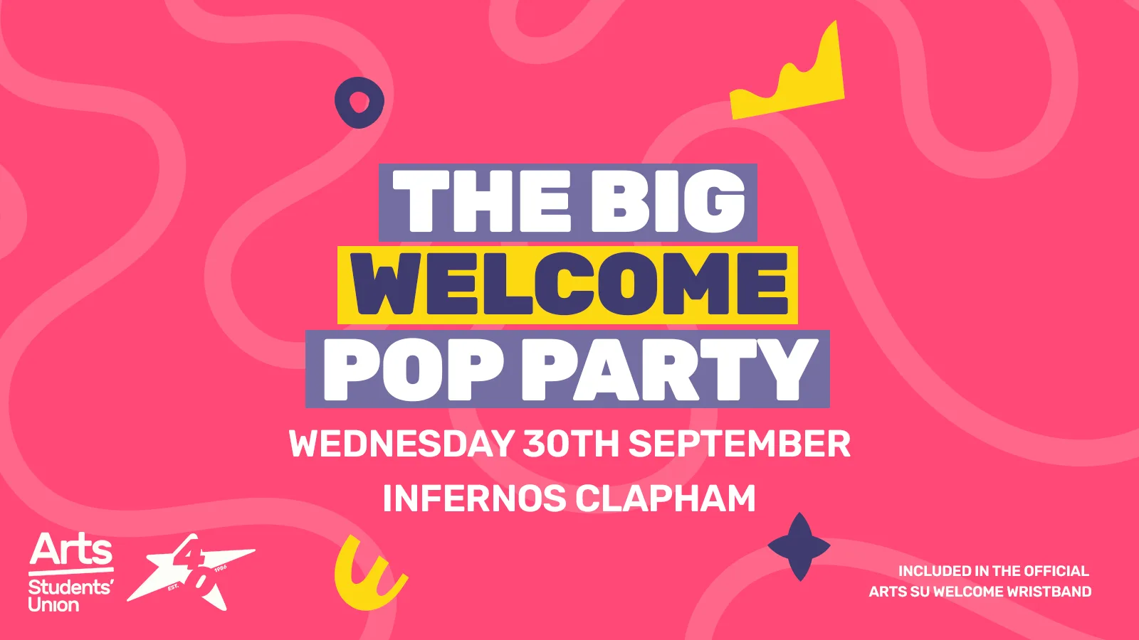 Arts Presents: The Big Welcome Pop Party at Infernos at Infernos Nightclub