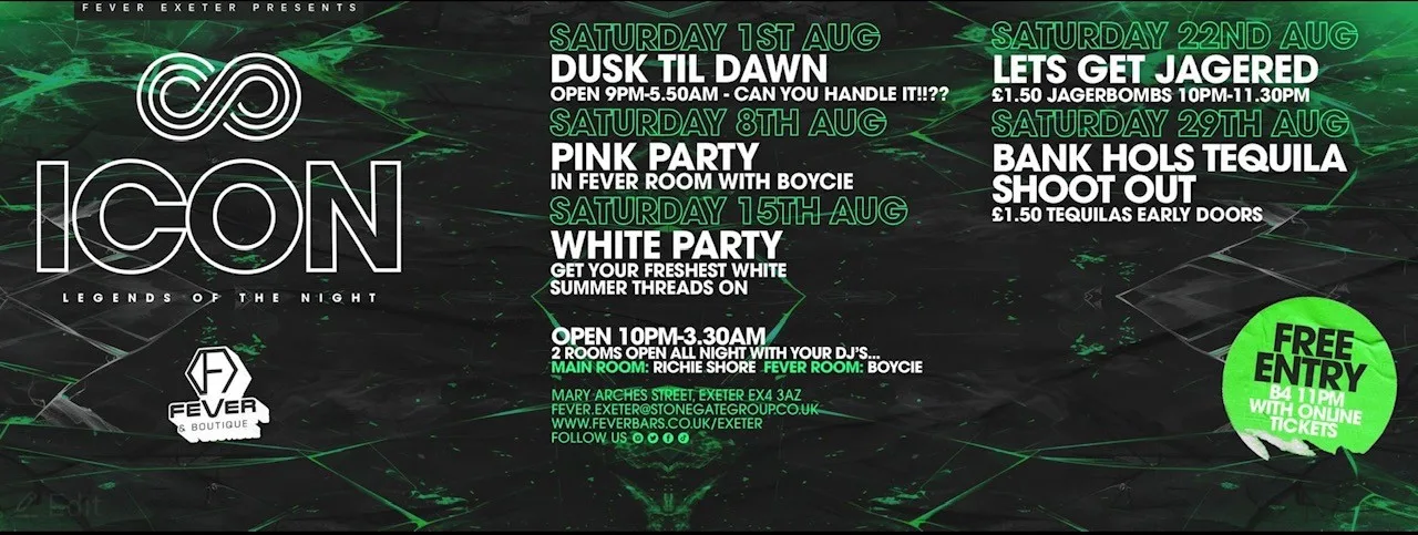 SAT: Lets Get Jaggered at Fever - Exeter