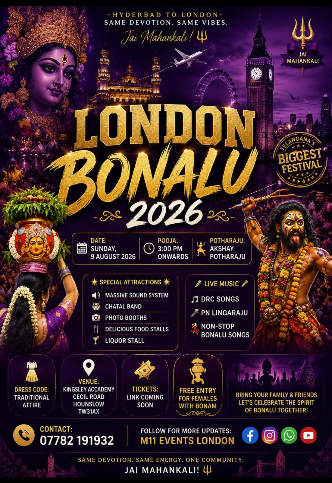 London Bonalu 2026