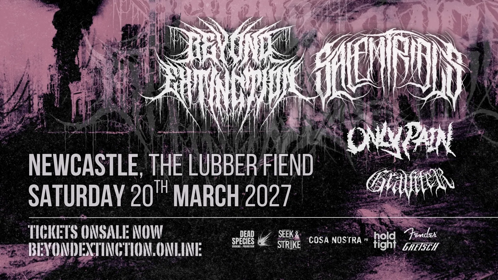 NEWCASTLE: BEYOND EXTINCTION + SALEM TRIALS @ LUBBER FIEND 20.3.27