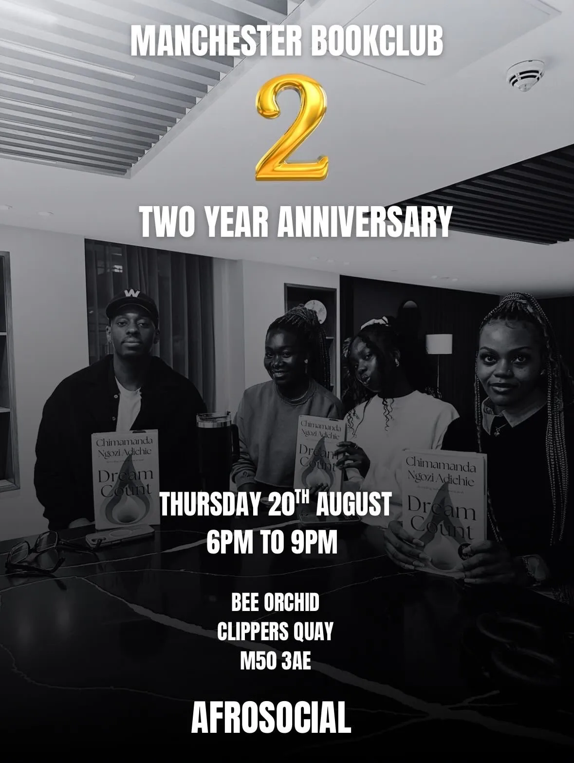 Manchester Book Club: 2 Year Anniversary at Bee Orchid