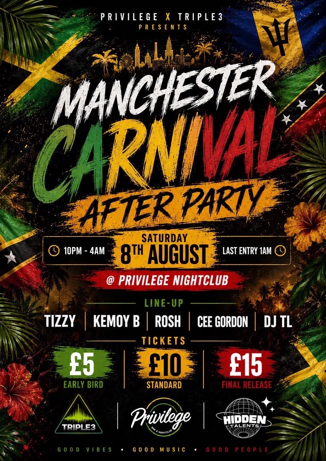 Triple3 Presents: Manchester Carnival Afterparty
