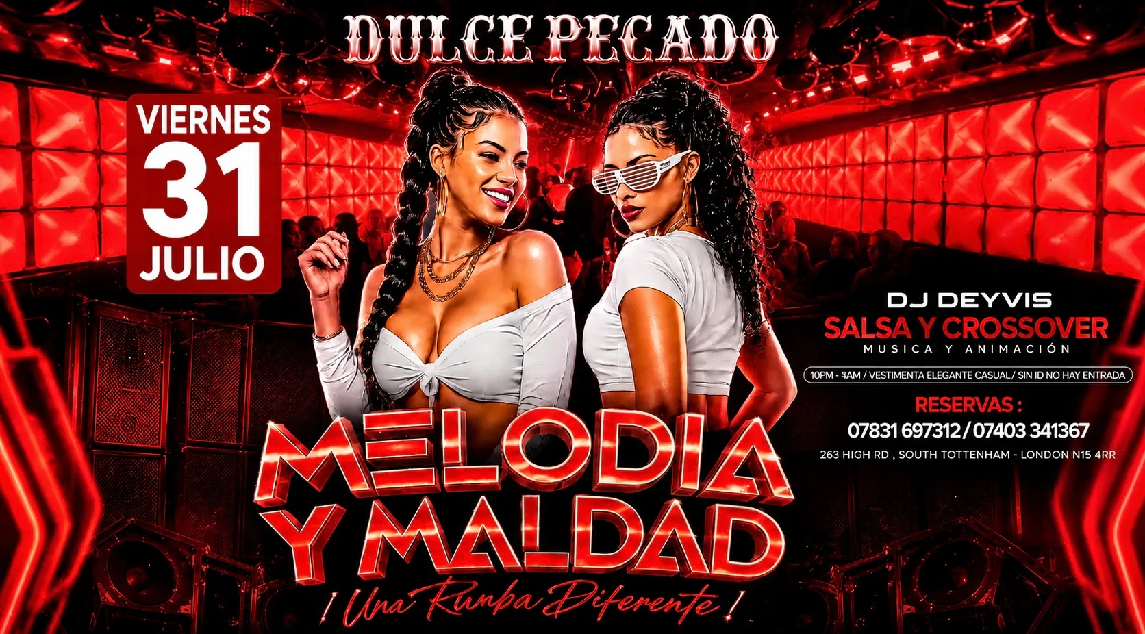 MELODIA & MALDAD  @DULCE PECADO NIGHTCLUB at Dulce Pecado Bar