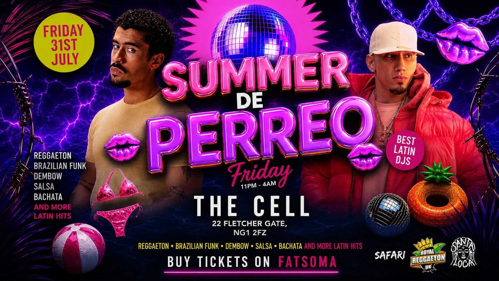 SUMMER DE PERREO - Latin Summer Fiesta! at The Cell