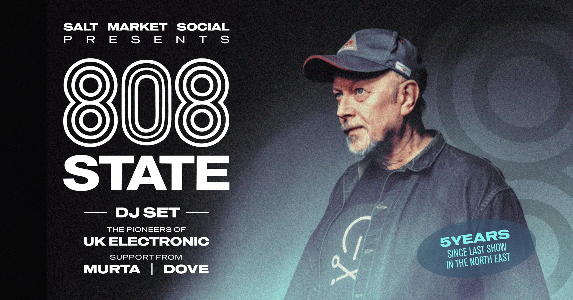 SMS Presents - 808 State at Salt Market Social