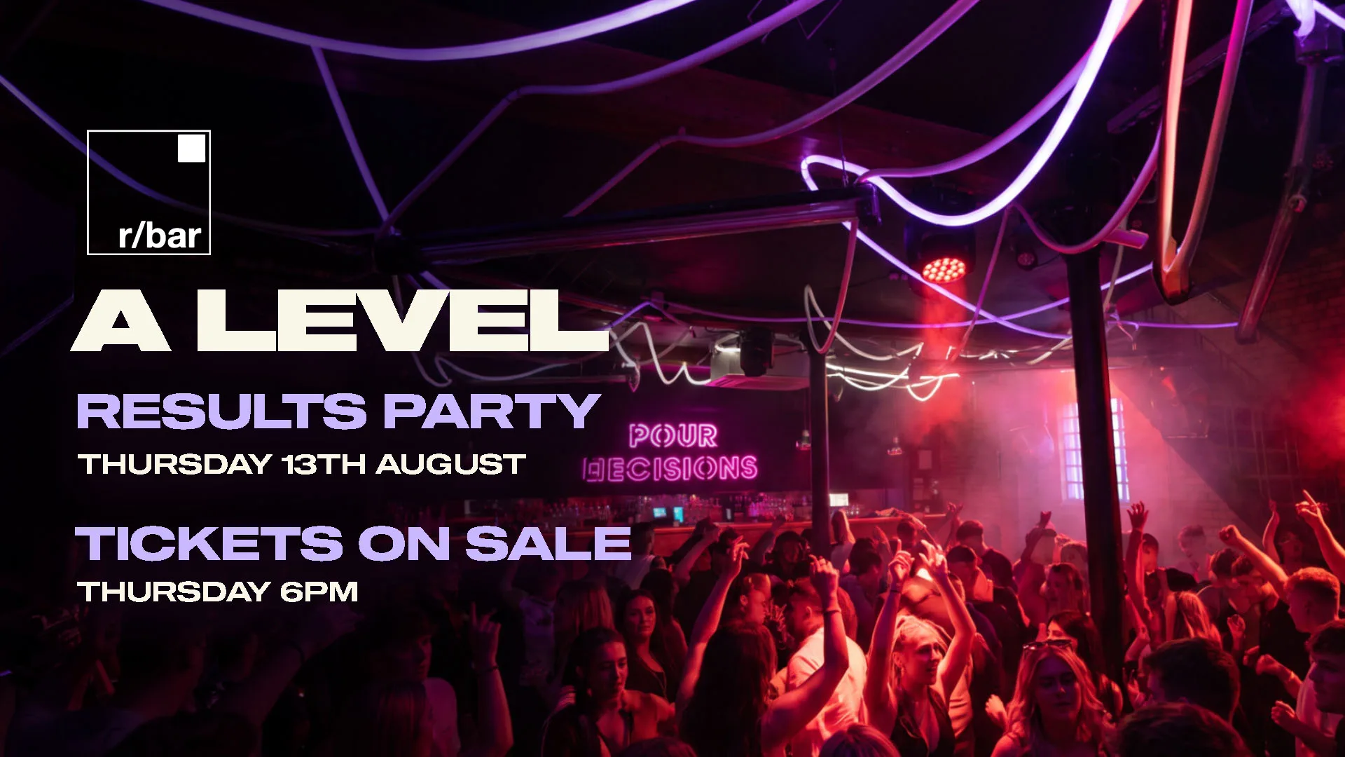 🎓 R/Bar | LEICESTER'S BIGGEST A LEVEL RESULTS NIGHT 2026 | Thursday 13th August 🎓 🎟️ TICKETS ON SALE THIS THURSDAY