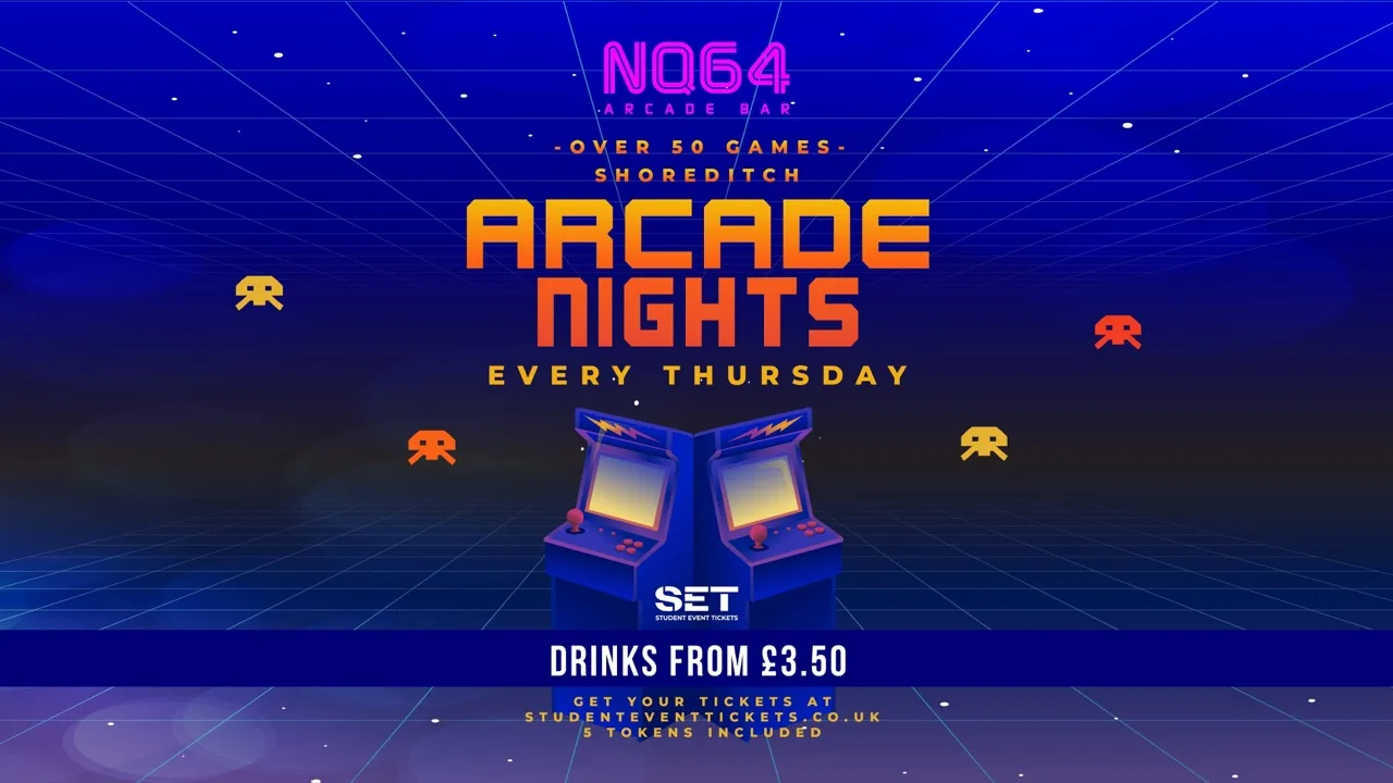 Arcade Nights @ NQ64 Shoreditch Thursday 24th September at NQ64 Arcade Bar - Shoreditch