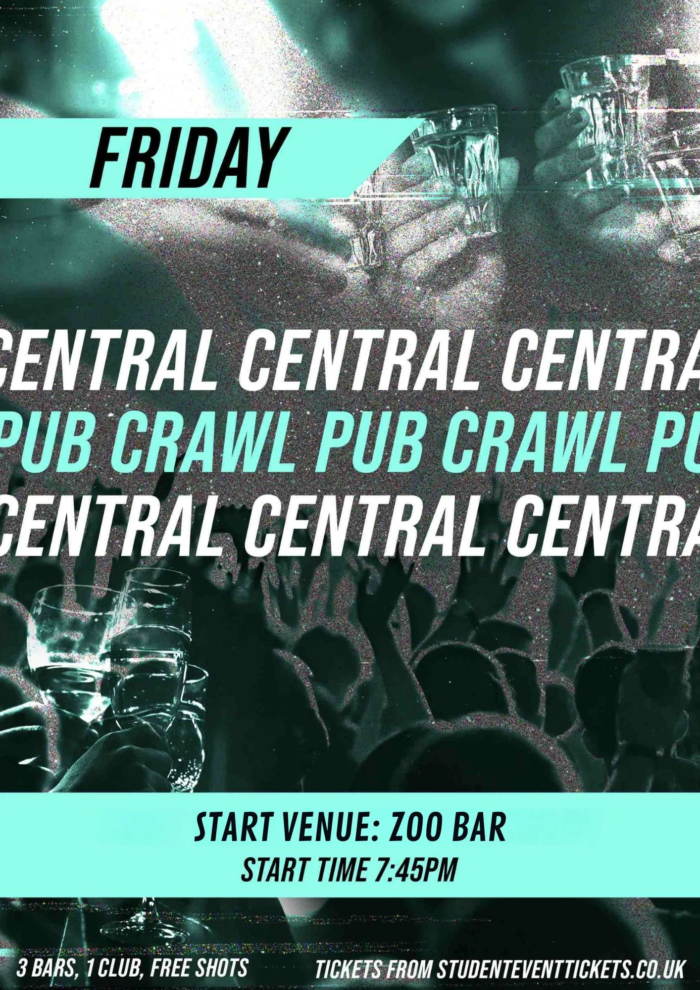 CENTRAL LONDON BAR CRAWL FRIDAY 25TH SEPTEMBER at Zoo Bar & Club