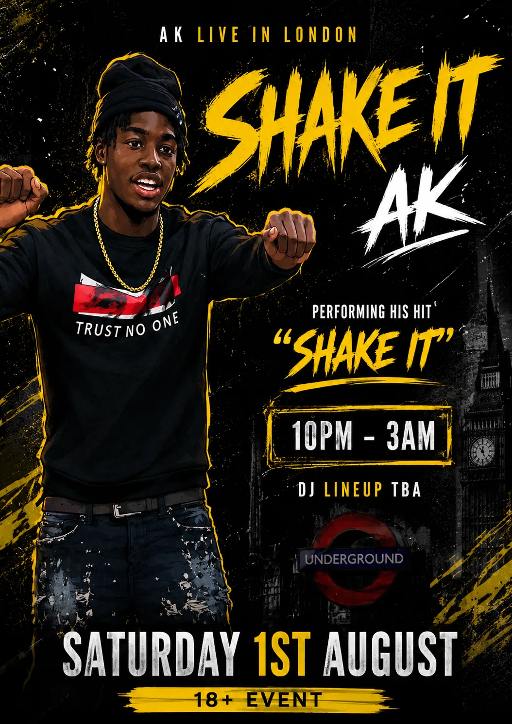 SHAKE IT | AK LIVE IN LONDON🤩🔥 at TBA