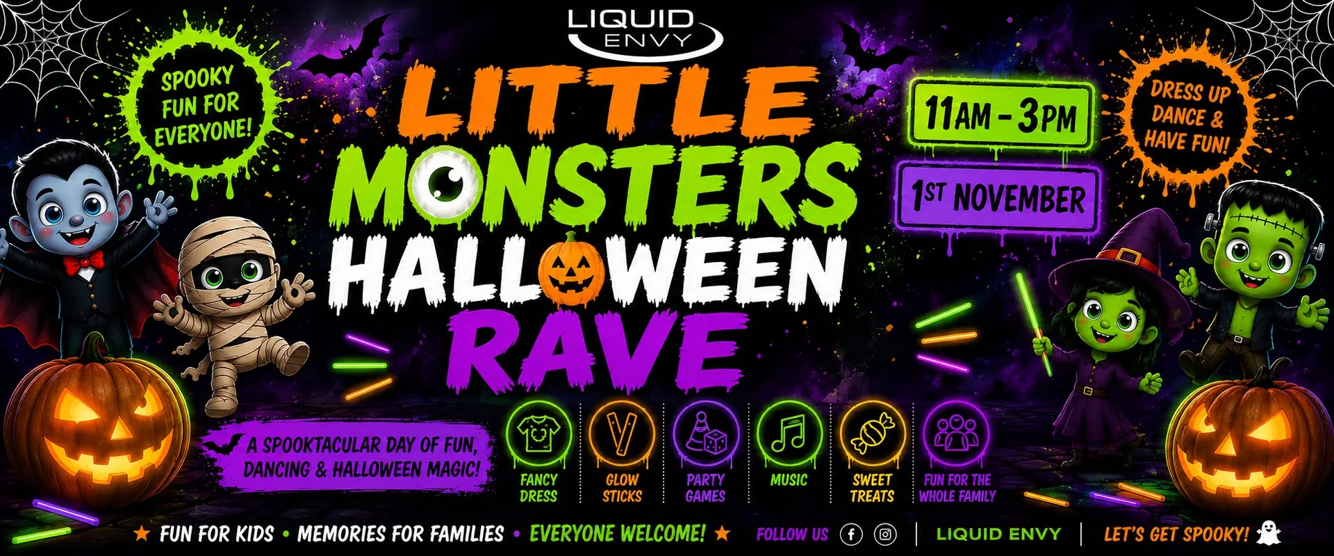 LITTLE MONSTERS PRESENTS : HALLOWEEN RAVE at Liquid & Envy Oldham