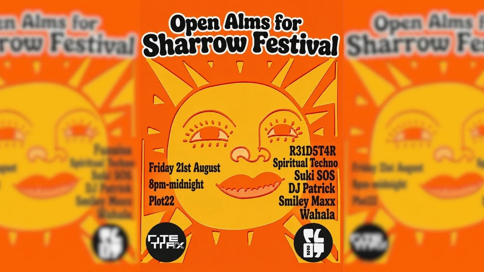 OPEN ALMS for SHARROW FESTIVAL at Plot 22